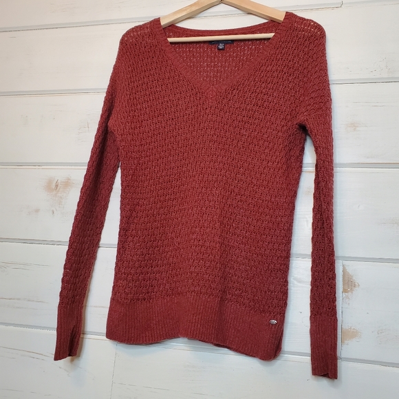American Eagle Outfitters Vneck Knit Sweater XS - Picture 7 of 9